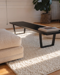 Tapis tissé à la main Woolstar 100 % naturel à motif jacquard pour salon, séjour, couloir et entrée 06 CREAM  