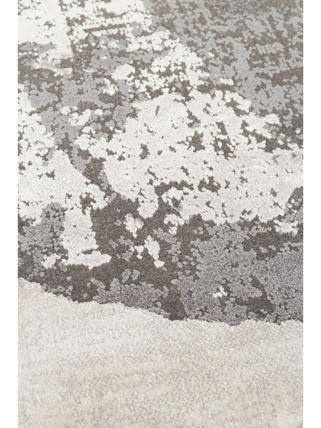 Monza Art Geometric Pattern High Quality Dense Weave Shiny Modern Living Room Rug 02 CREAM GREY Q