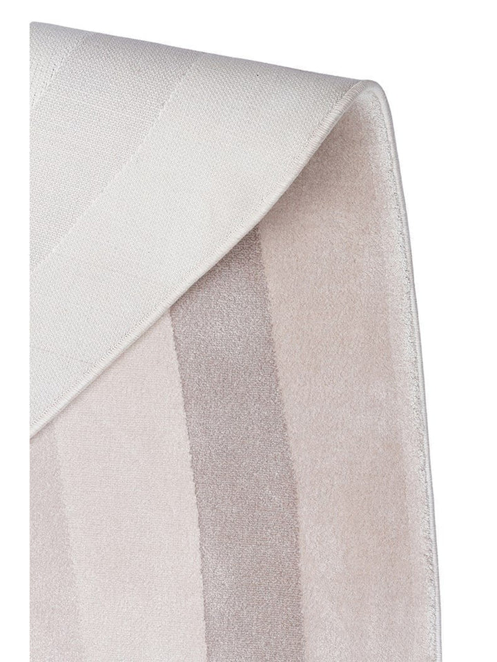 Monza Art Geometric Pattern High Quality Dense Weave Shiny Modern Living Room Rug 05 CREAM GREY