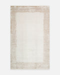 Mumbai Serie Art Deco gemustert Hochwertiger dicht gewebter glänzender Wohnzimmerteppich 01 CREME GOLD