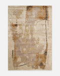 Florence Series Wool and Bamboo Silk Handwoven Rug PEBBLE SAND BEIGE