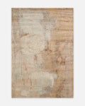 Florence Series Wool and Bamboo Silk Handwoven Rug GREY BEIGE
