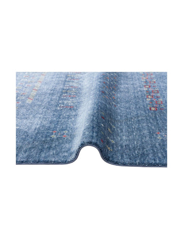 Oushak Carnaval %100 natürlich, leicht zu reinigen, handgefertigter TENCEL™ moderner Uşak-Teppich 06 BLUE