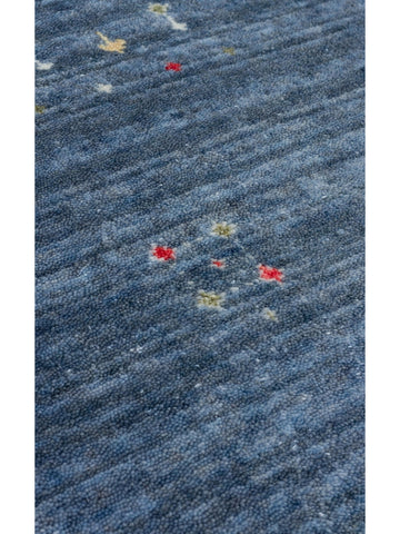 Oushak Carnaval %100 natürlich, leicht zu reinigen, handgefertigter TENCEL™ moderner Uşak-Teppich 06 BLUE Q