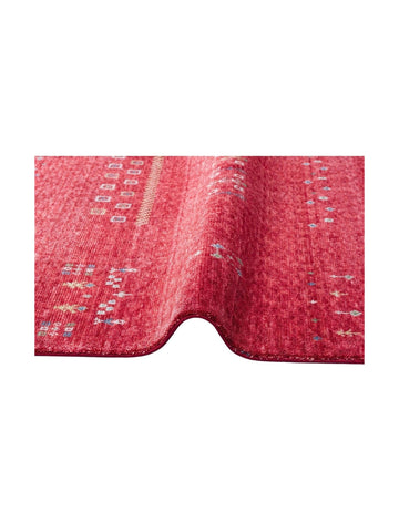Oushak Carnaval %100 natürlich, leicht zu reinigen, handgefertigter TENCEL™ moderner Uşak-Teppich 06 RED