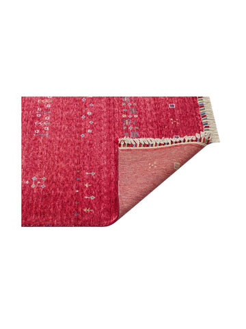 Oushak Carnaval %100 natürlich, leicht zu reinigen, handgefertigter TENCEL™ moderner Uşak-Teppich 06 RED