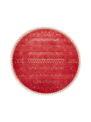 Oushak Carnaval %100 natürlich, leicht zu reinigen, handgefertigter TENCEL™ moderner Uşak-Teppich 06 RED Q