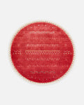 Oushak Carnaval Tapis Uşak Moderne TENCEL™ 100 % Naturel, Facile à Nettoyer, Fait Main 06 RED Q