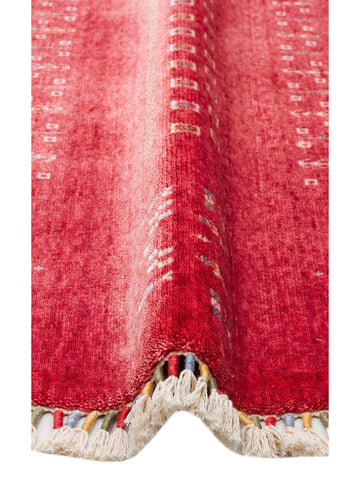 Oushak Carnaval %100 natürlich, leicht zu reinigen, handgefertigter TENCEL™ moderner Uşak-Teppich 06 RED Q