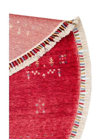Oushak Carnaval %100 natürlich, leicht zu reinigen, handgefertigter TENCEL™ moderner Uşak-Teppich 06 RED Q
