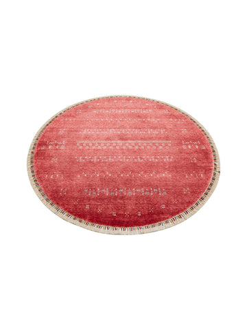 Oushak Carnaval %100 natürlich, leicht zu reinigen, handgefertigter TENCEL™ moderner Uşak-Teppich 06 RED Q