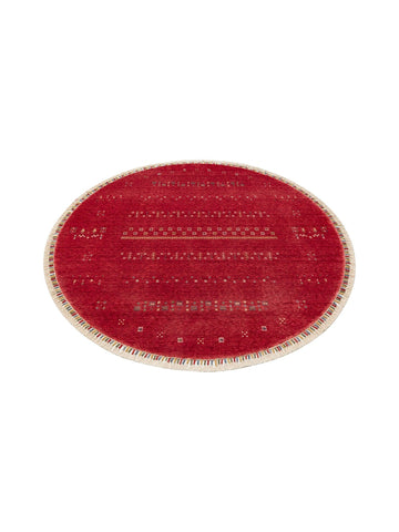 Oushak Carnaval %100 natürlich, leicht zu reinigen, handgefertigter TENCEL™ moderner Uşak-Teppich 06 RED Q