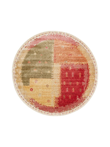 Oushak Carnaval 100% Natural Easy to Clean Handcrafted TENCEL™ Modern Uşak Carpet 07 BEIGE AUTUMN Q