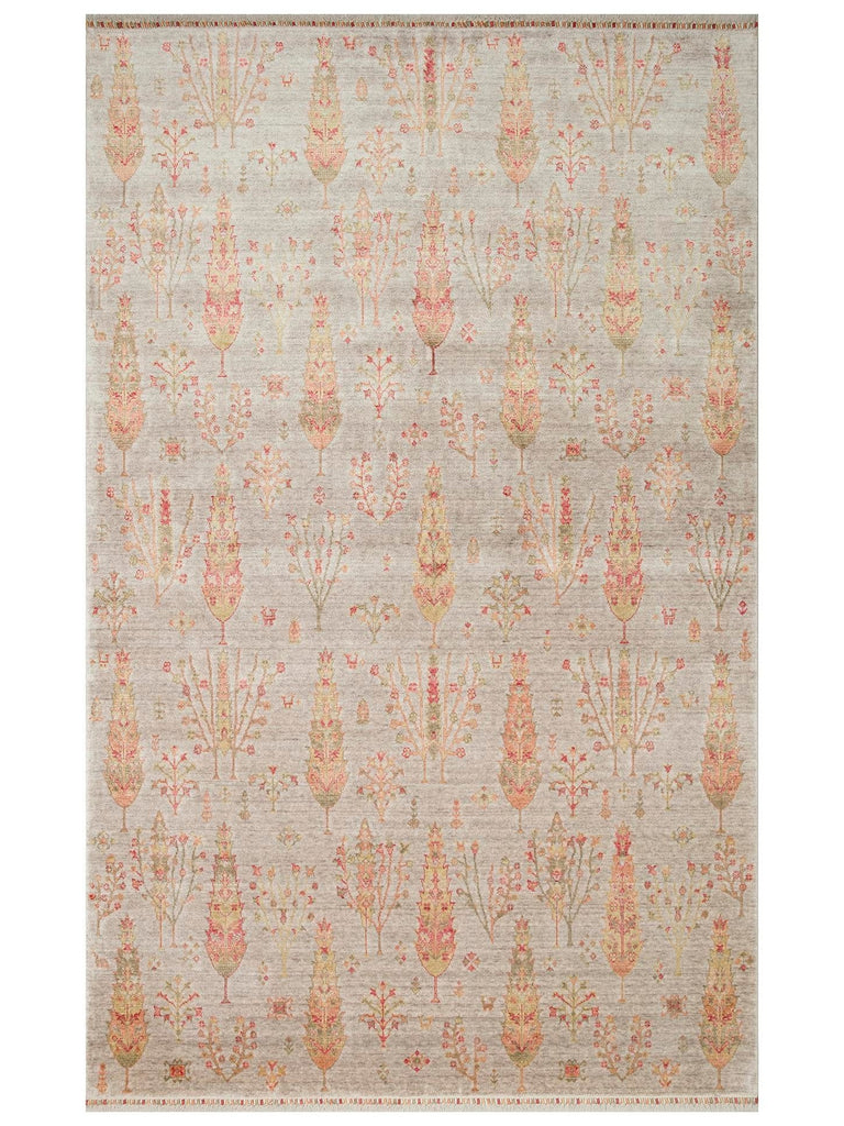 Oushak Carnaval %100 natürlich, leicht zu reinigen, handgefertigt, TENCEL™ moderner Uşak-Teppich 08 BEIGE AUTUMN