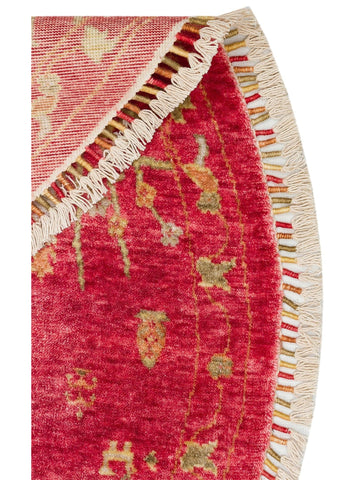 Oushak Carnaval 100% Natural Easy to Clean Handcrafted TENCEL™ Modern Uşak Carpet 08 RED AUTUMN Q