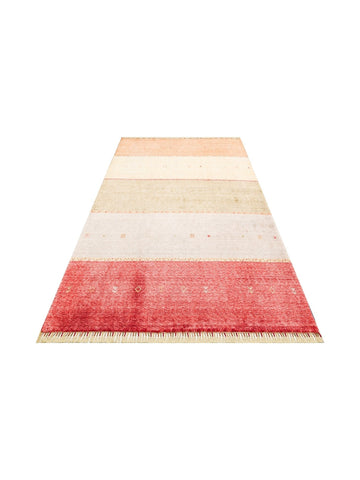 Oushak Carnaval 100% Natural Easy to Clean Handcrafted TENCEL™ Modern Uşak Carpet 11 RED AUTUMN