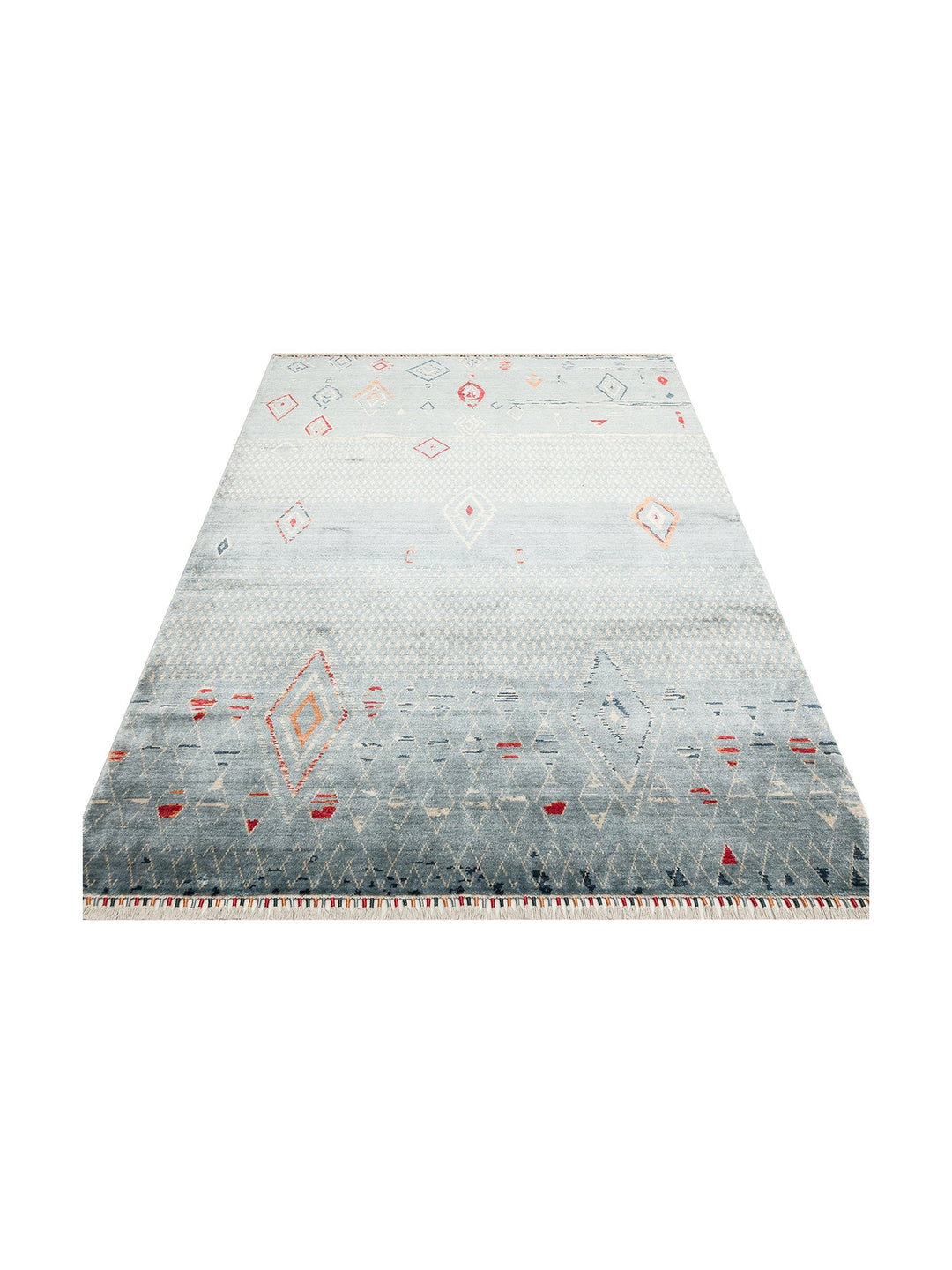 Oushak Carnaval %100 Naturel Kolay Temizlenir El Emeğiyle Üretilen TENCEL™ Modern Uşak Halısı 15AQMUL - Carpetdocia