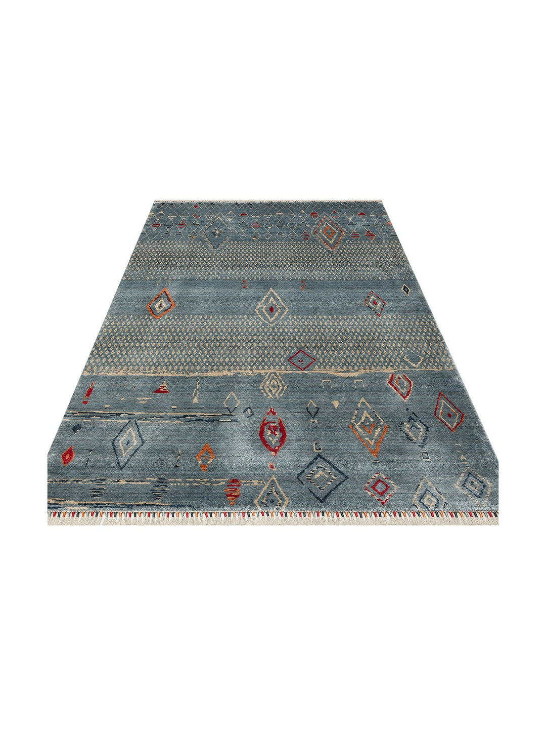 Oushak Carnaval %100 Naturel Kolay Temizlenir El Emeğiyle Üretilen TENCEL™ Modern Uşak Halısı 15AQMUL - Carpetdocia