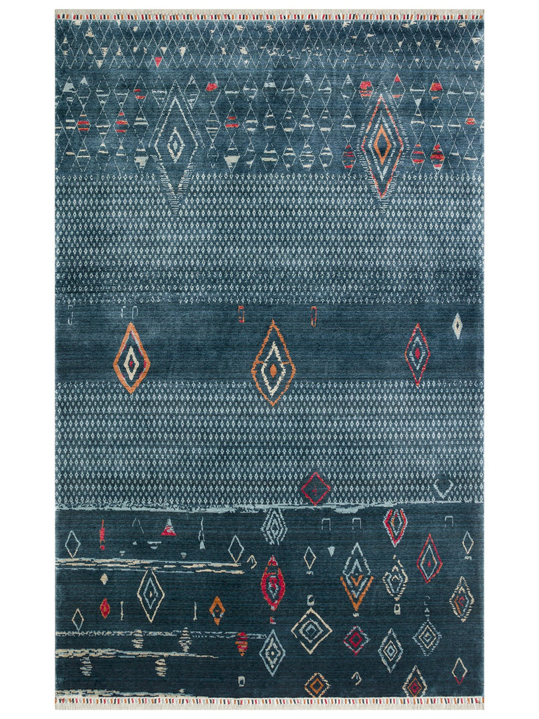 Oushak Carnaval 100% Natural Easy to Clean Handmade TENCEL™ Modern Uşak Carpet 15NVYML