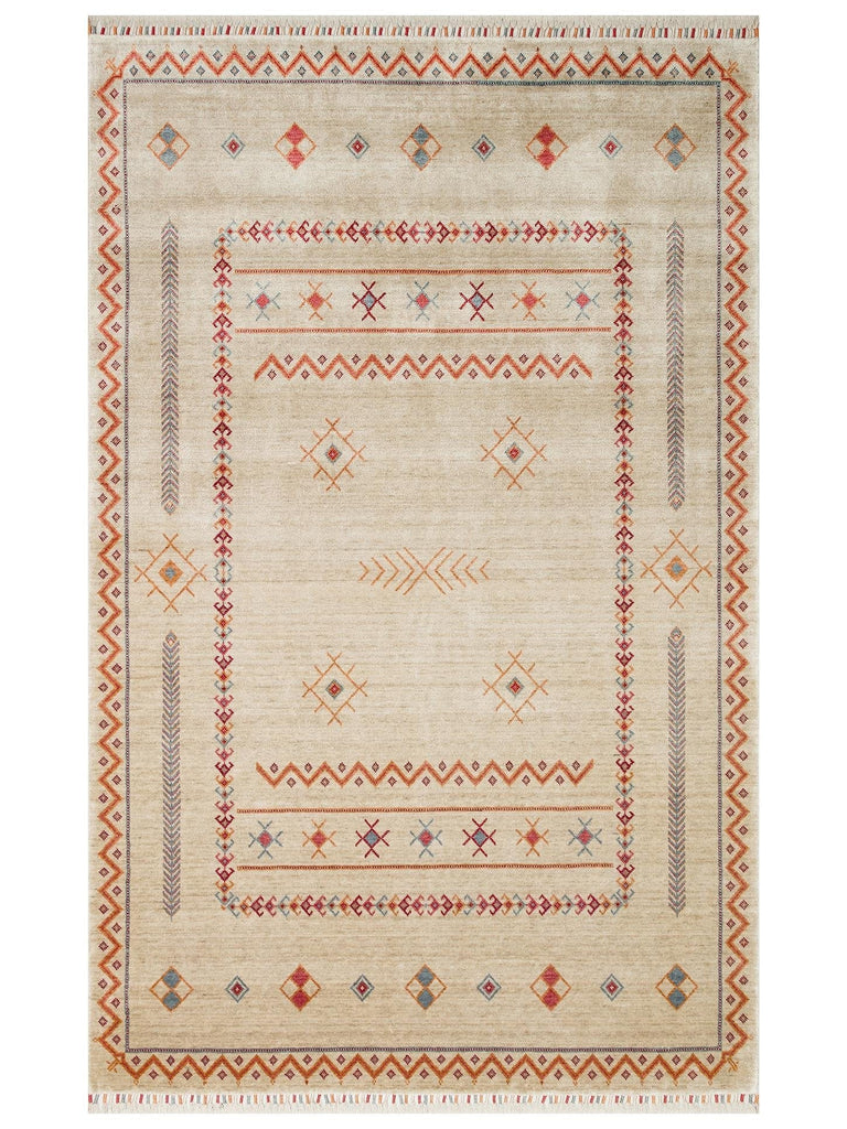 Oushak Carnaval %100 natürlich, leicht zu reinigen, handgefertigt, TENCEL™ moderner Uşak-Teppich 20 LIGHT MULTY