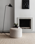 Tapis de salon, séjour et chambre à coucher scandinave Puralana, tissé à la main en laine naturelle 100 % et coton BEG