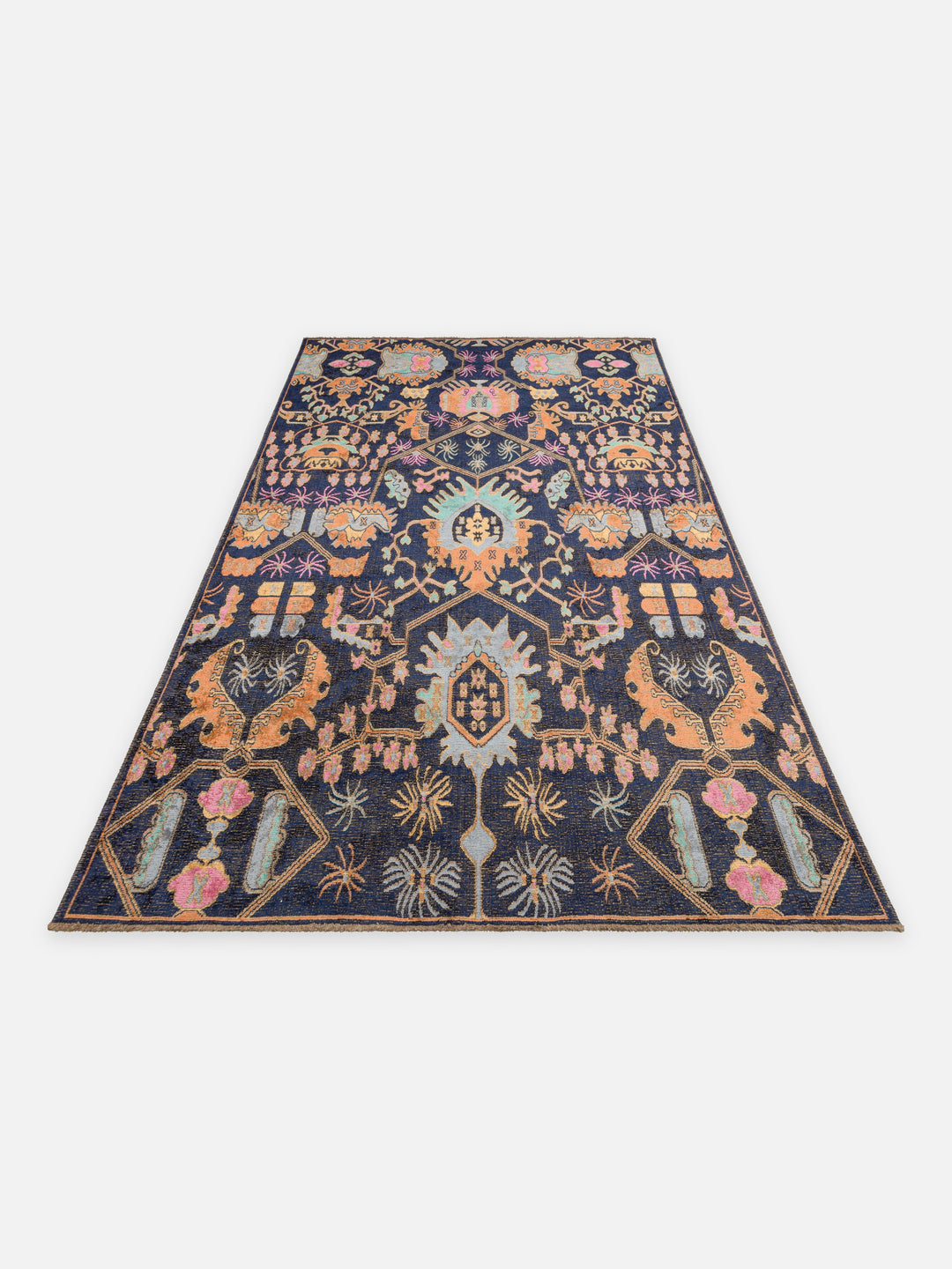 Ruggadocia Sultanabad Neon Çiçek Desenli Halı detay
