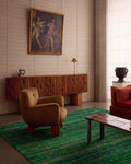 Silk Road Series 100% Silk Handwoven Kilim GREEN
