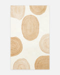Woolstar %100 Naturaler Kaschmirmuster Wohnzimmer Flur Eingangsbereich Handgewebter Teppich 902NATWHITE