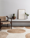 Tapis Tissé Main Woolstar 902NATWHITE 100 % Naturel à Motif Kazak pour Salon, Séjour, Couloir et Entrée